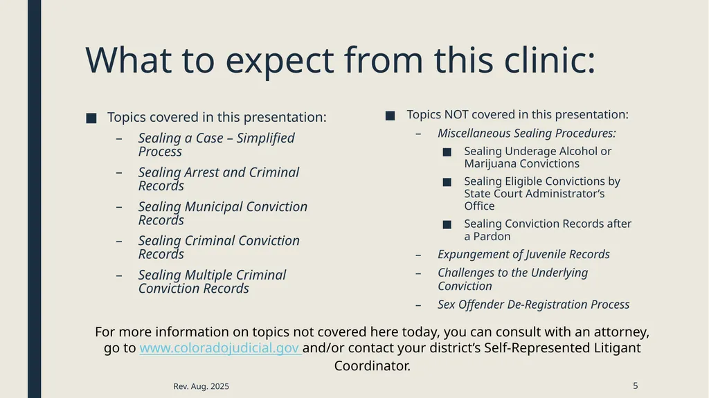 Sealing criminal records Presented by the 12th - slide 5 of 41