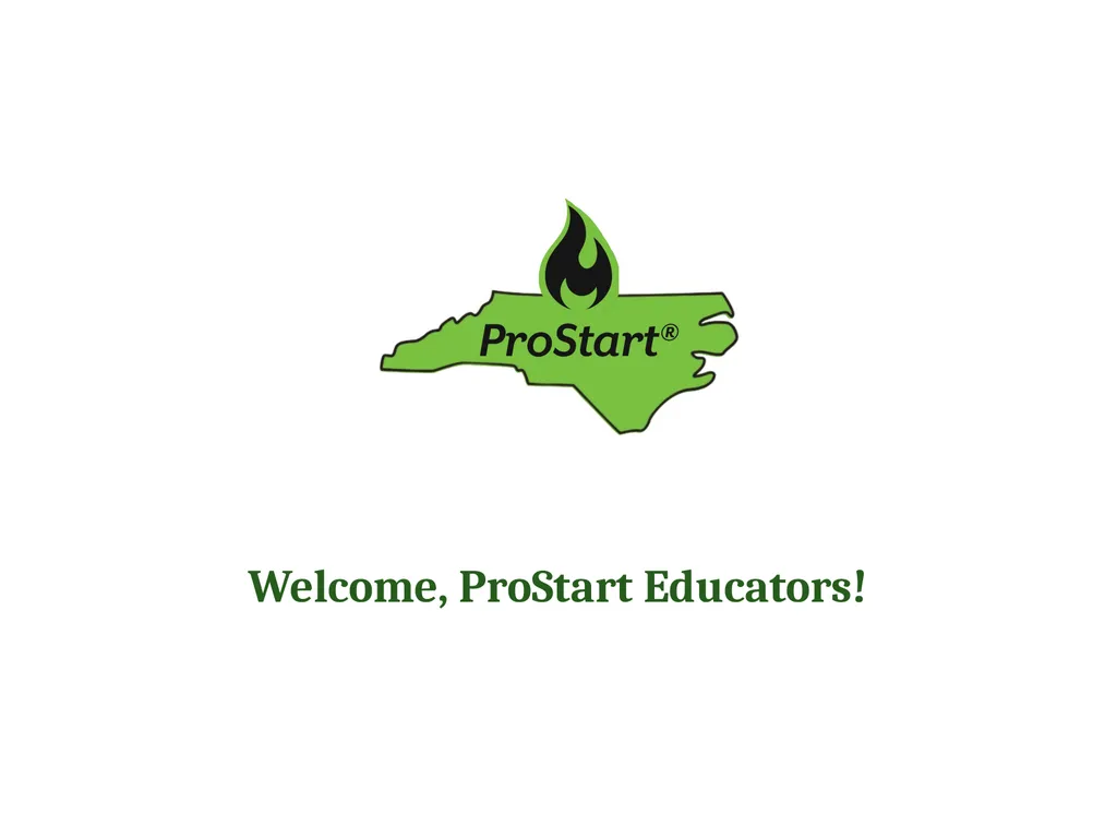 2026 NC ProStart Educator Conference Opening - slide 2 of 24
