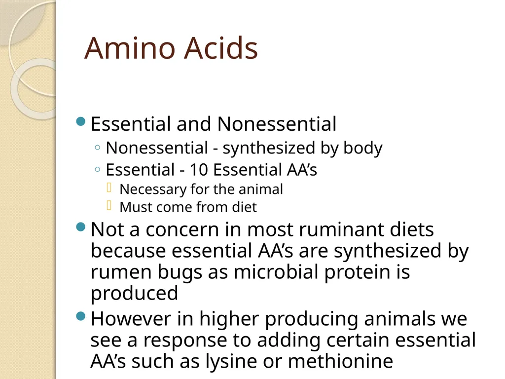 Dairy Cattle Nutrition – The Basics Dr. L. E. - slide 35 of 49