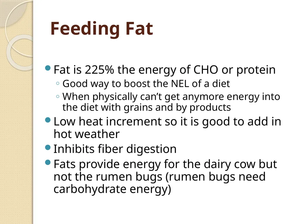 Dairy Cattle Nutrition – The Basics Dr. L. E. - slide 44 of 49