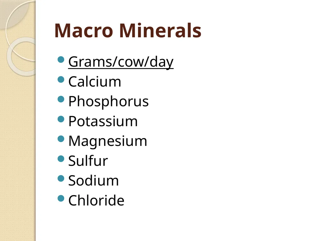 Dairy Cattle Nutrition – The Basics Dr. L. E. - slide 46 of 49