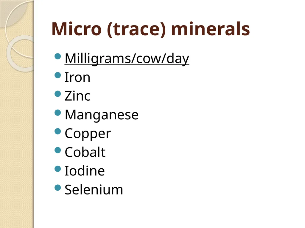 Dairy Cattle Nutrition – The Basics Dr. L. E. - slide 47 of 49