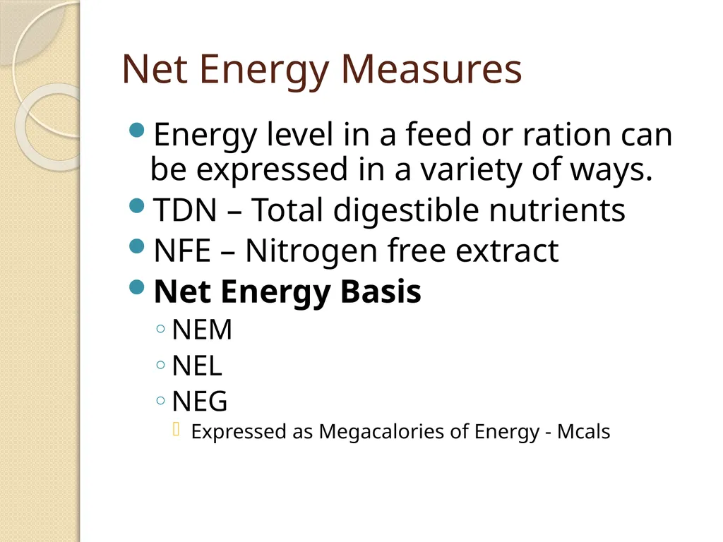 Dairy Cattle Nutrition – The Basics Dr. L. E. - slide 28 of 49