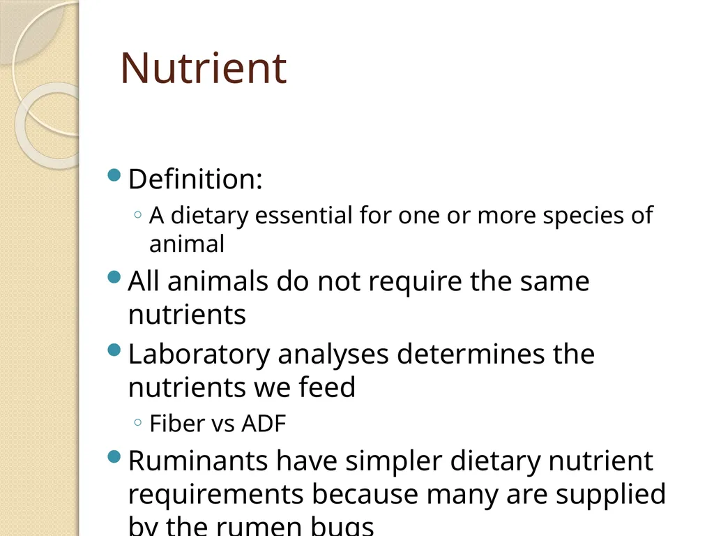 Dairy Cattle Nutrition – The Basics Dr. L. E. - slide 23 of 49