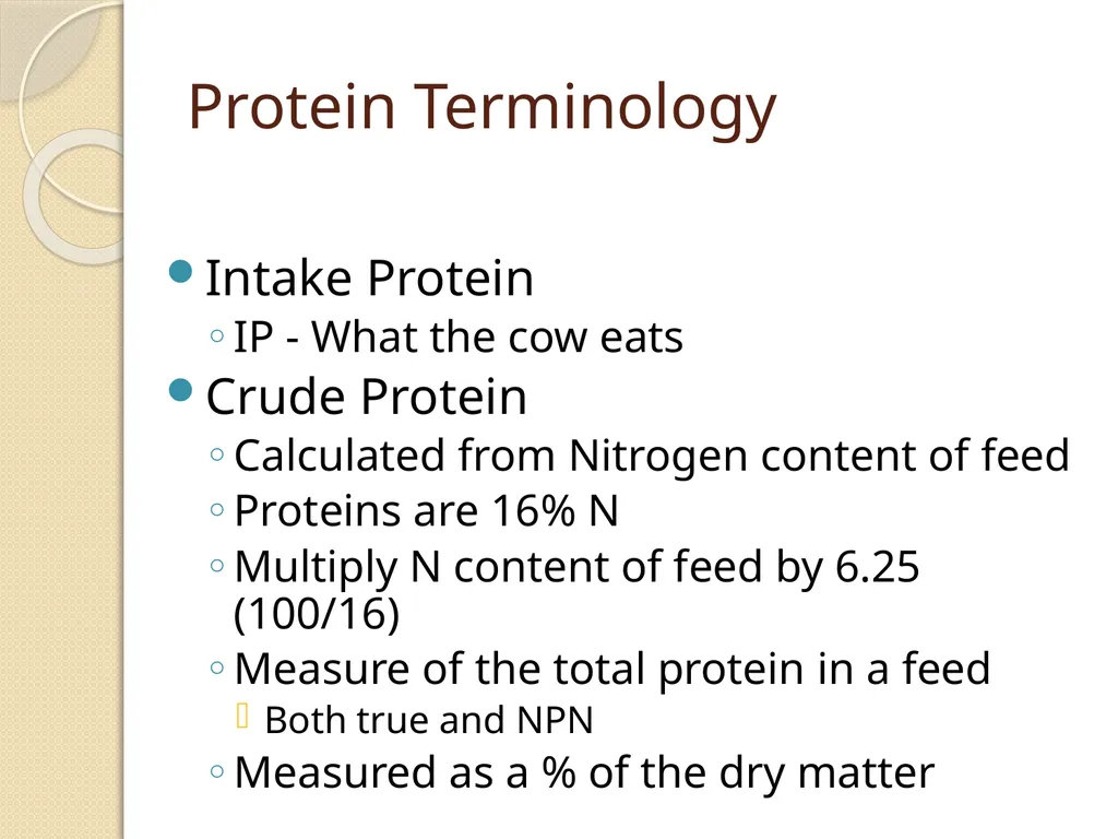 Dairy Cattle Nutrition – The Basics Dr. L. E. - slide 32 of 49