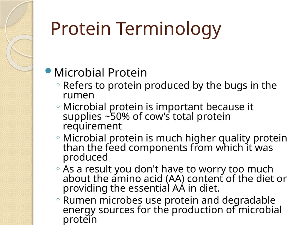 Dairy Cattle Nutrition – The Basics Dr. L. E. - slide 34 of 49