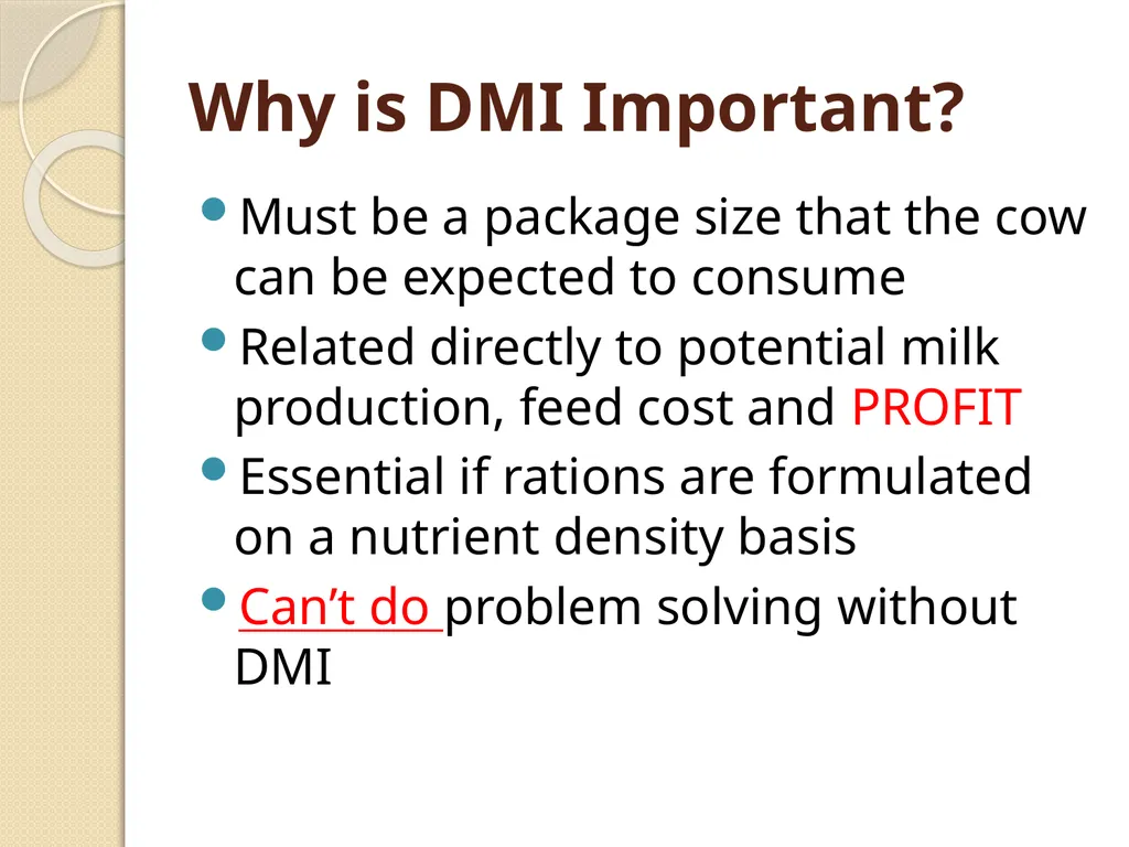 Dairy Cattle Nutrition – The Basics Dr. L. E. - slide 10 of 49