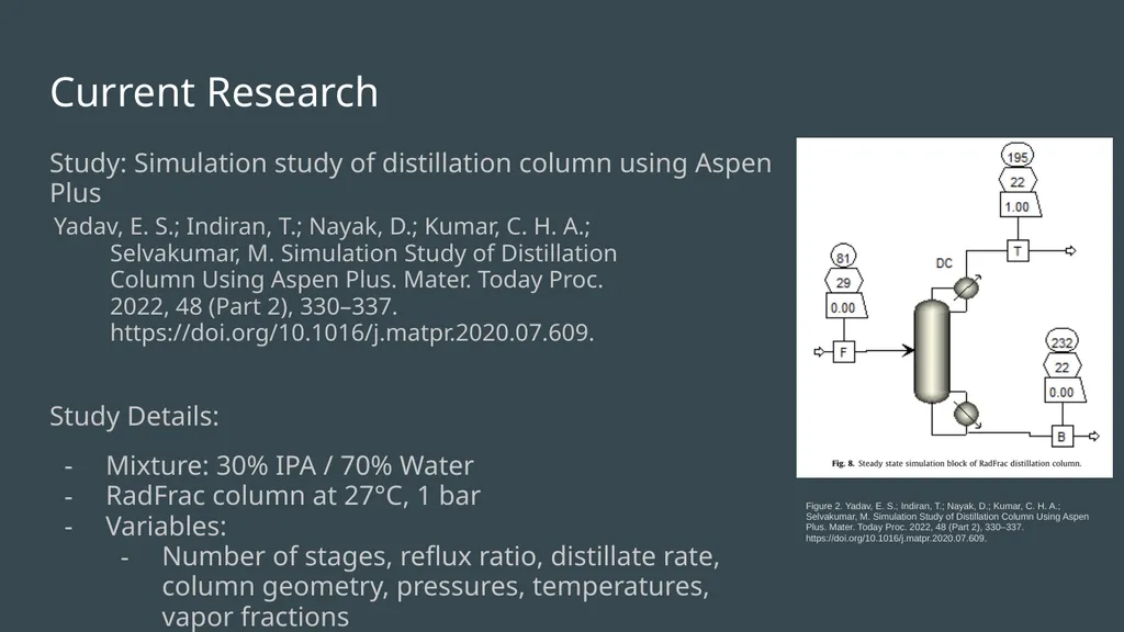 Aspen Simulation of Staged Separation Unit-Ops: - slide 4 of 18