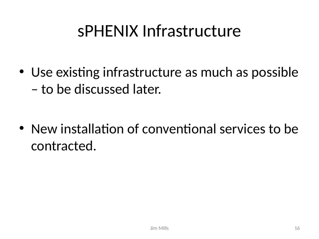 sPHENIX Schedule and Resource Estimate - slide 16 of 32