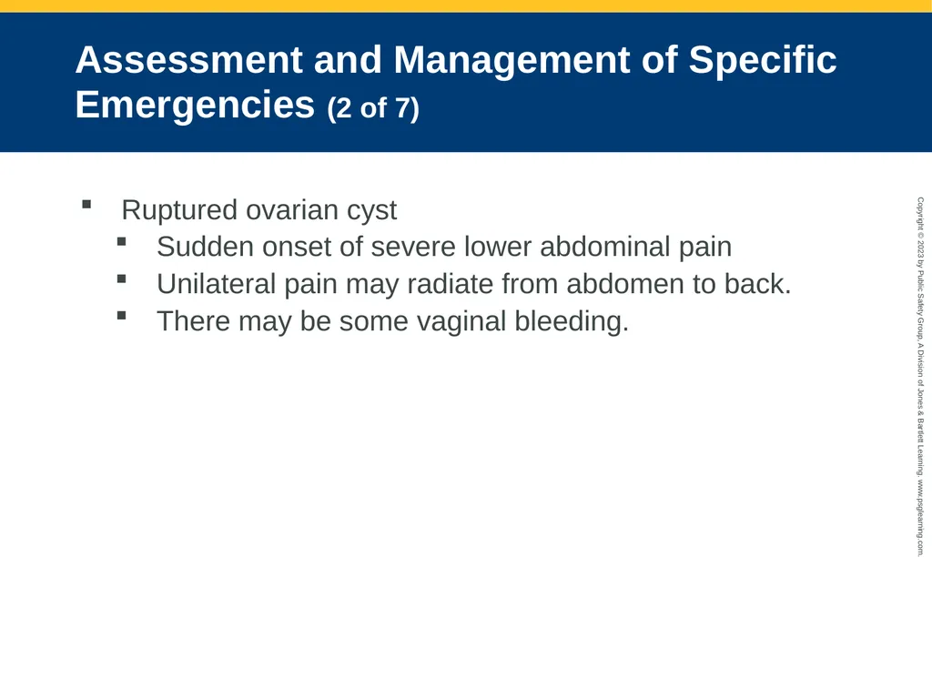 Gynecologic Emergencies CHAPTER 25: Focused - slide 46 of 51