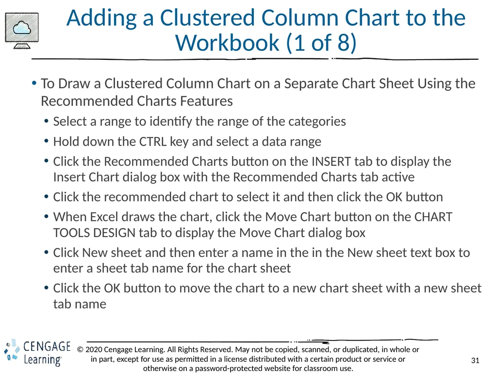 Shelly Cashman: Microsoft Excel 2019 Module 3: - slide 31 of 50
