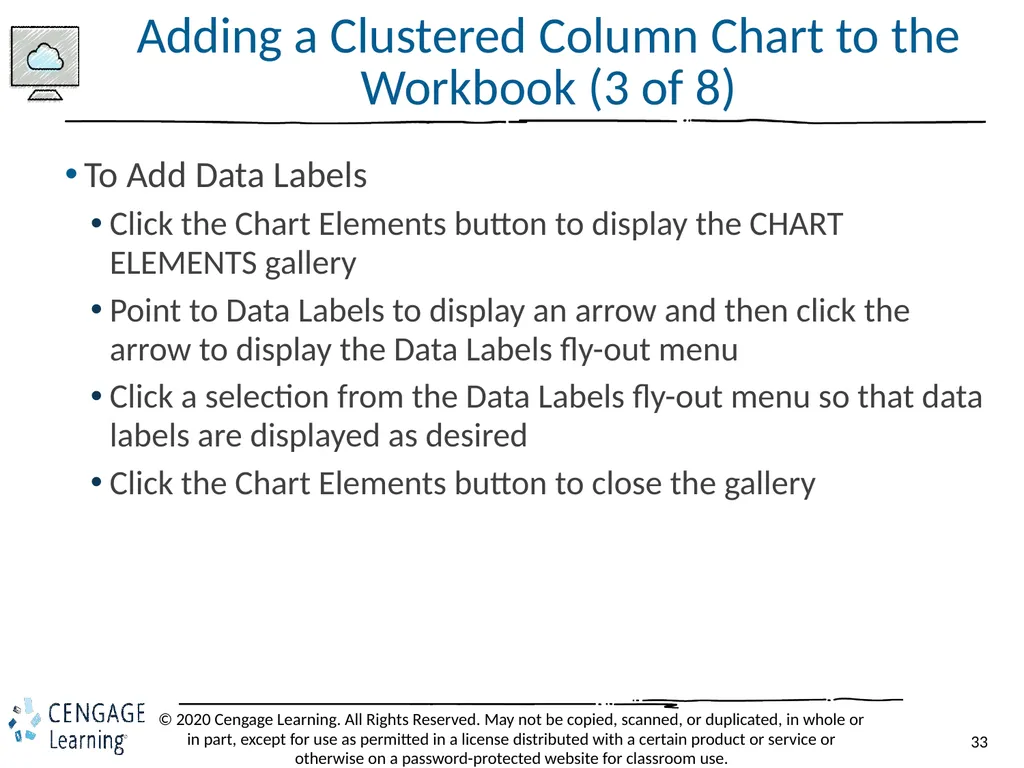 Shelly Cashman: Microsoft Excel 2019 Module 3: - slide 33 of 50