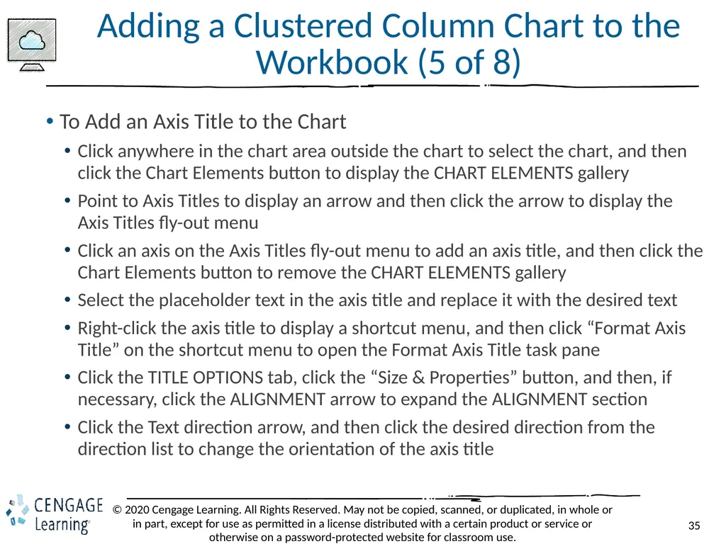 Shelly Cashman: Microsoft Excel 2019 Module 3: - slide 35 of 50