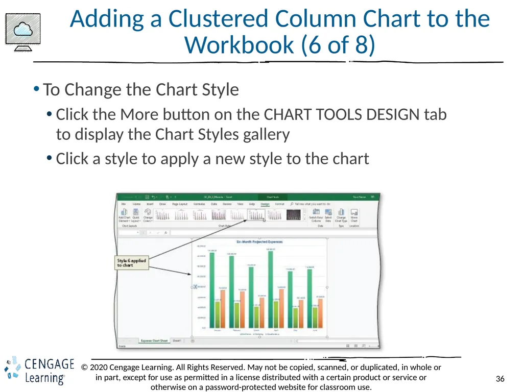 Shelly Cashman: Microsoft Excel 2019 Module 3: - slide 36 of 50