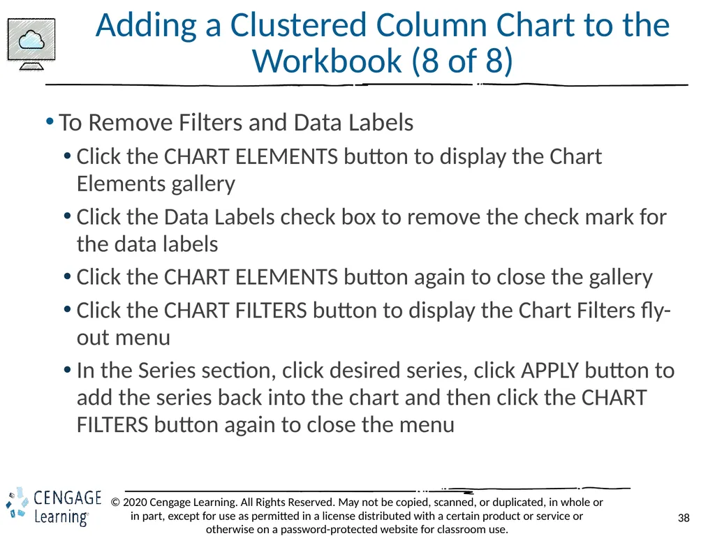 Shelly Cashman: Microsoft Excel 2019 Module 3: - slide 38 of 50