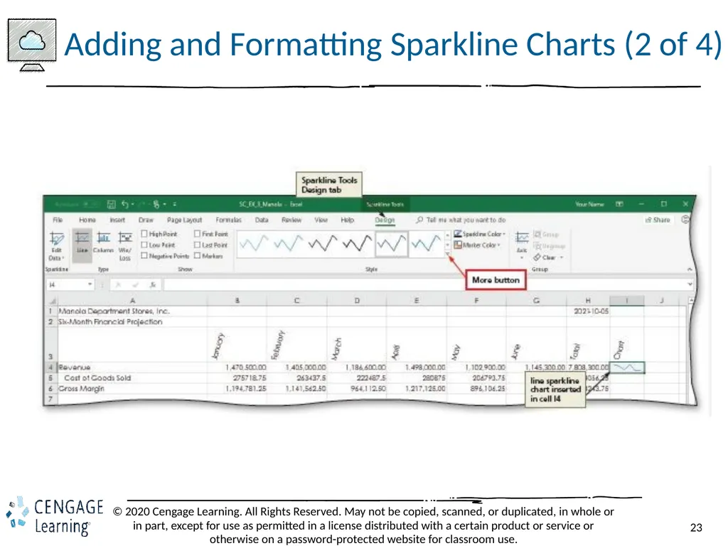Shelly Cashman: Microsoft Excel 2019 Module 3: - slide 23 of 50