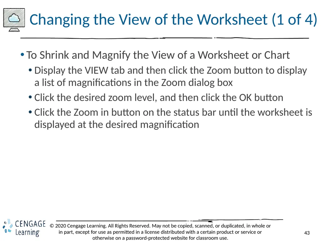 Shelly Cashman: Microsoft Excel 2019 Module 3: - slide 43 of 50