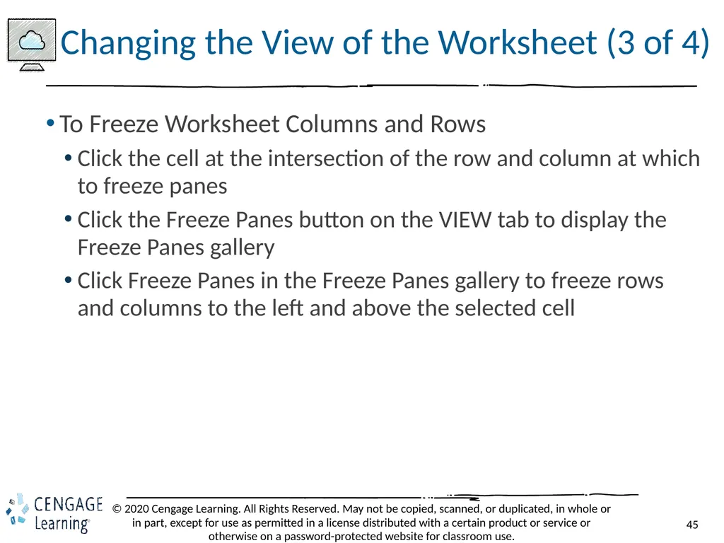 Shelly Cashman: Microsoft Excel 2019 Module 3: - slide 45 of 50