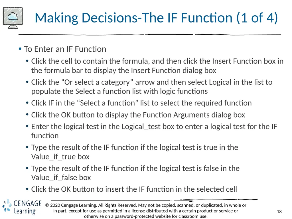 Shelly Cashman: Microsoft Excel 2019 Module 3: - slide 18 of 50