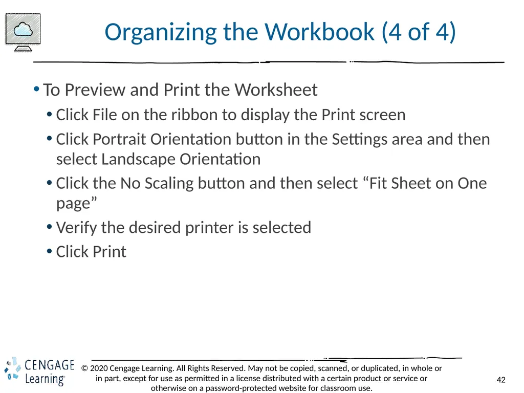 Shelly Cashman: Microsoft Excel 2019 Module 3: - slide 42 of 50