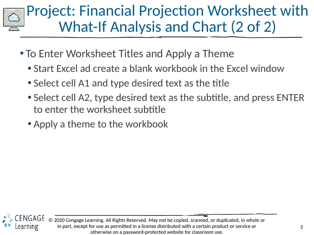 Shelly Cashman: Microsoft Excel 2019 Module 3: - slide 5 of 50