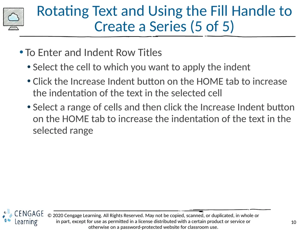 Shelly Cashman: Microsoft Excel 2019 Module 3: - slide 10 of 50