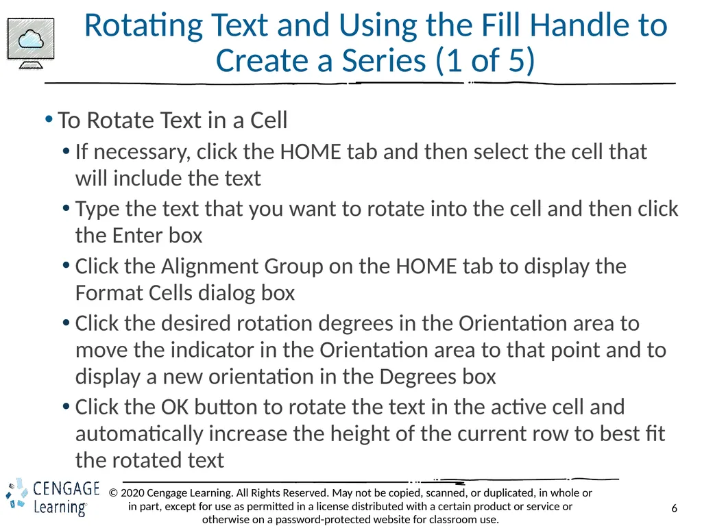 Shelly Cashman: Microsoft Excel 2019 Module 3: - slide 6 of 50