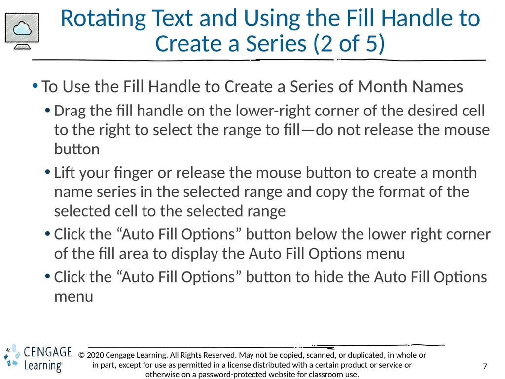 Shelly Cashman: Microsoft Excel 2019 Module 3: - slide 7 of 50