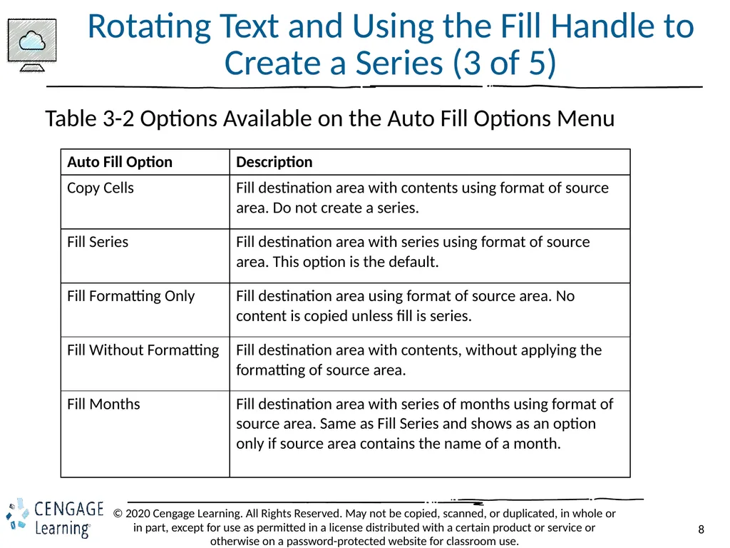 Shelly Cashman: Microsoft Excel 2019 Module 3: - slide 8 of 50