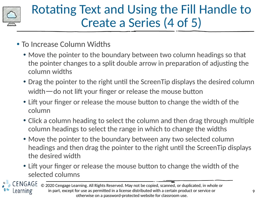 Shelly Cashman: Microsoft Excel 2019 Module 3: - slide 9 of 50