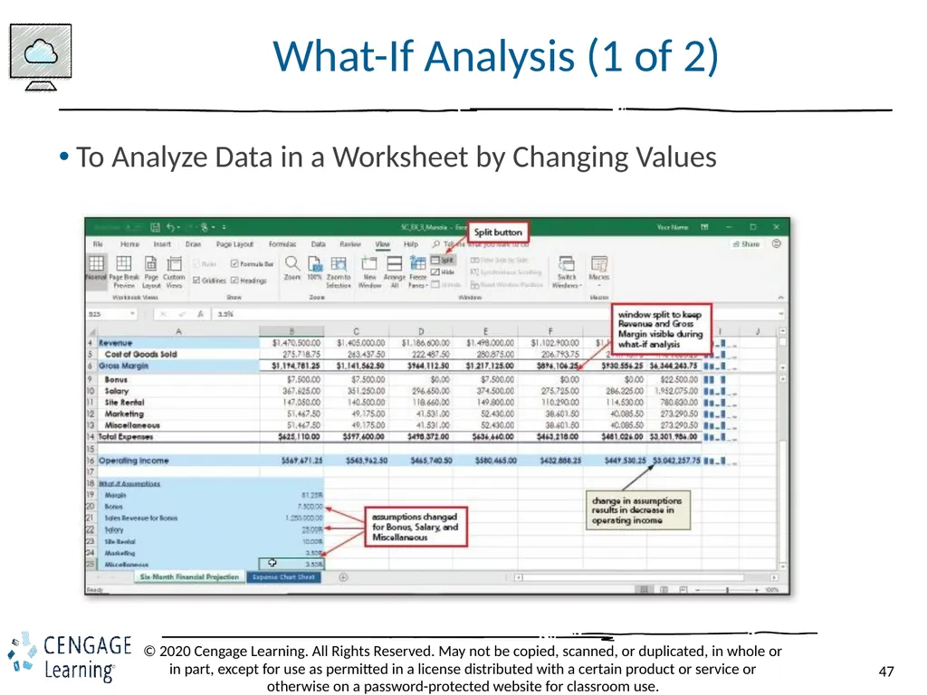 Shelly Cashman: Microsoft Excel 2019 Module 3: - slide 47 of 50