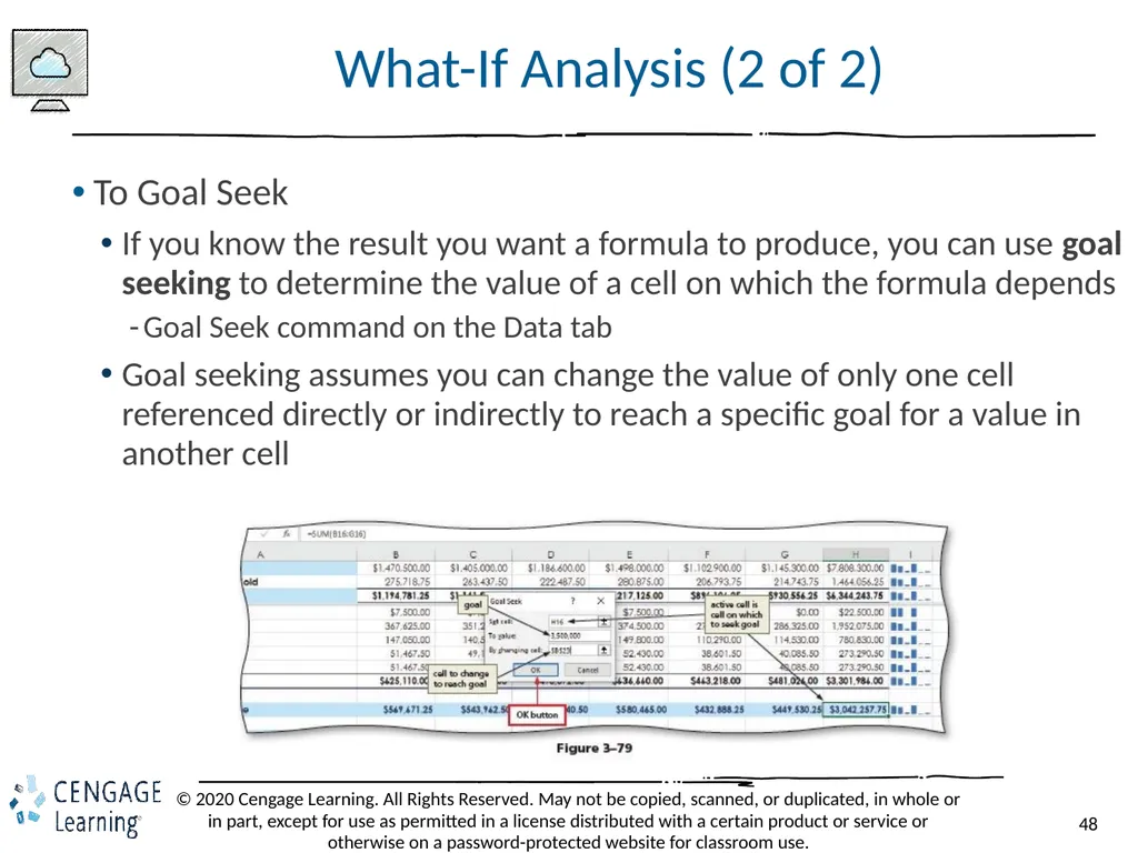 Shelly Cashman: Microsoft Excel 2019 Module 3: - slide 48 of 50