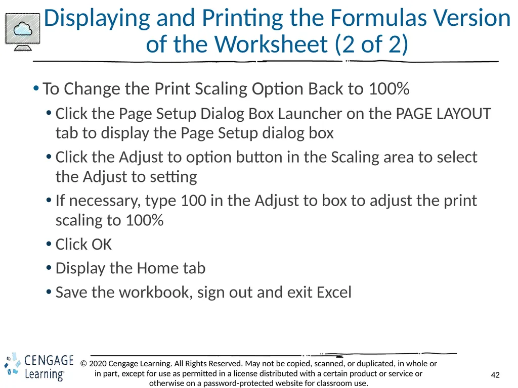 Shelly Cashman: Microsoft Excel 2019 Module 2: - slide 42 of 42