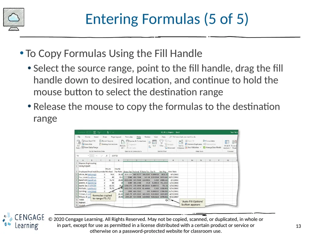 Shelly Cashman: Microsoft Excel 2019 Module 2: - slide 13 of 42