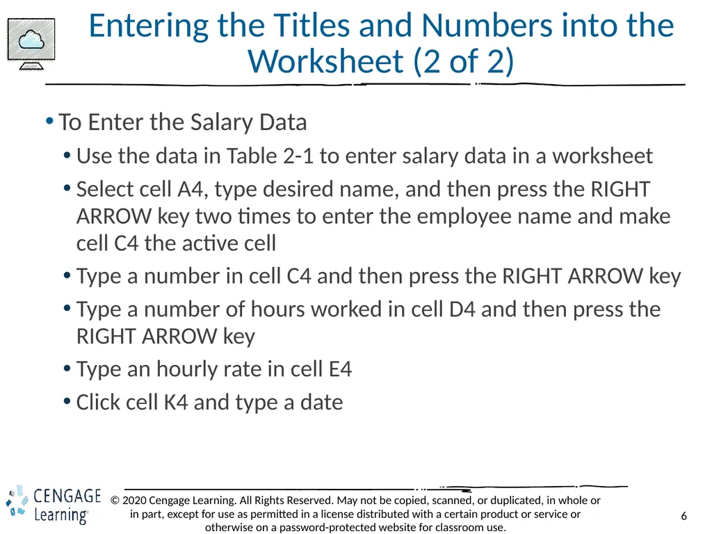 Shelly Cashman: Microsoft Excel 2019 Module 2: - slide 6 of 42