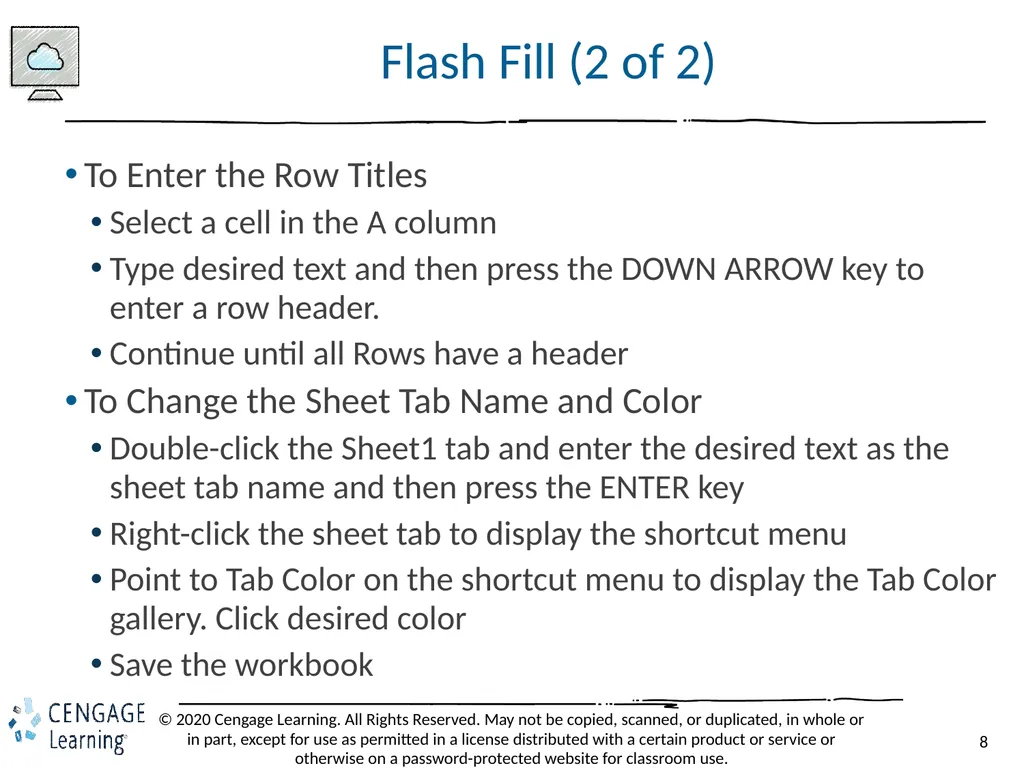 Shelly Cashman: Microsoft Excel 2019 Module 2: - slide 8 of 42
