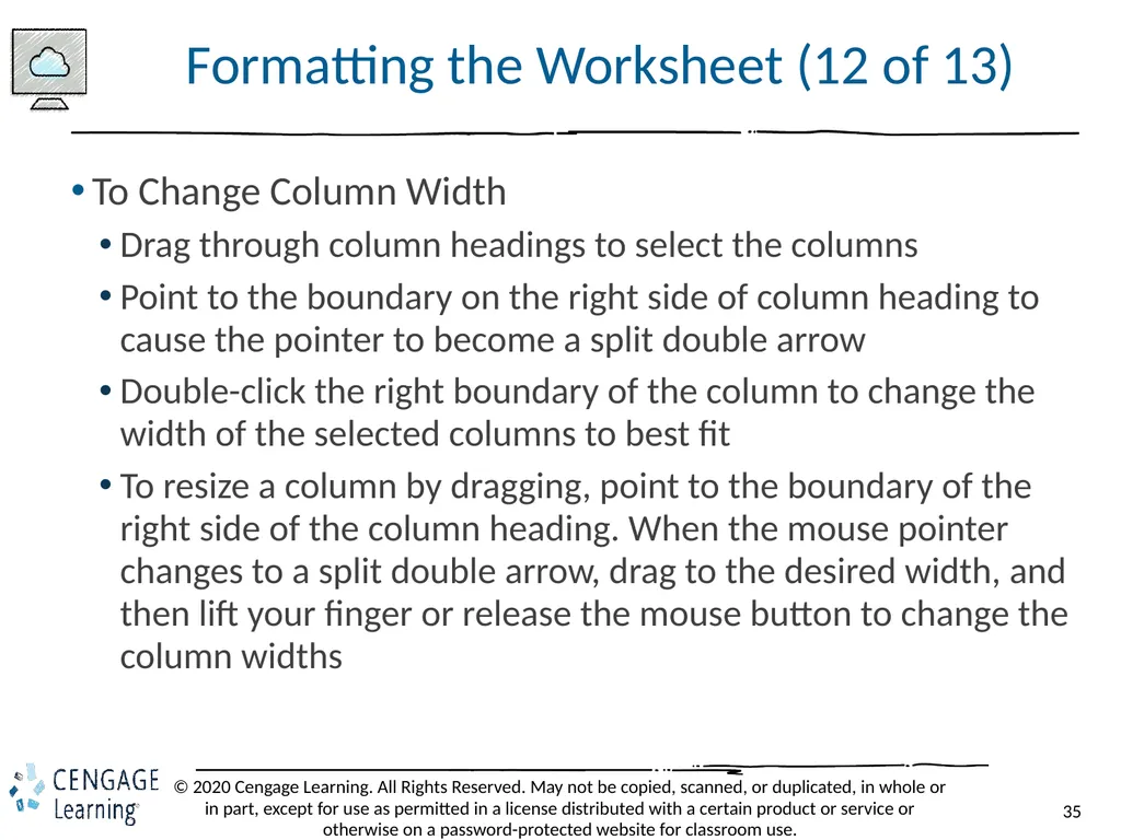 Shelly Cashman: Microsoft Excel 2019 Module 2: - slide 35 of 42