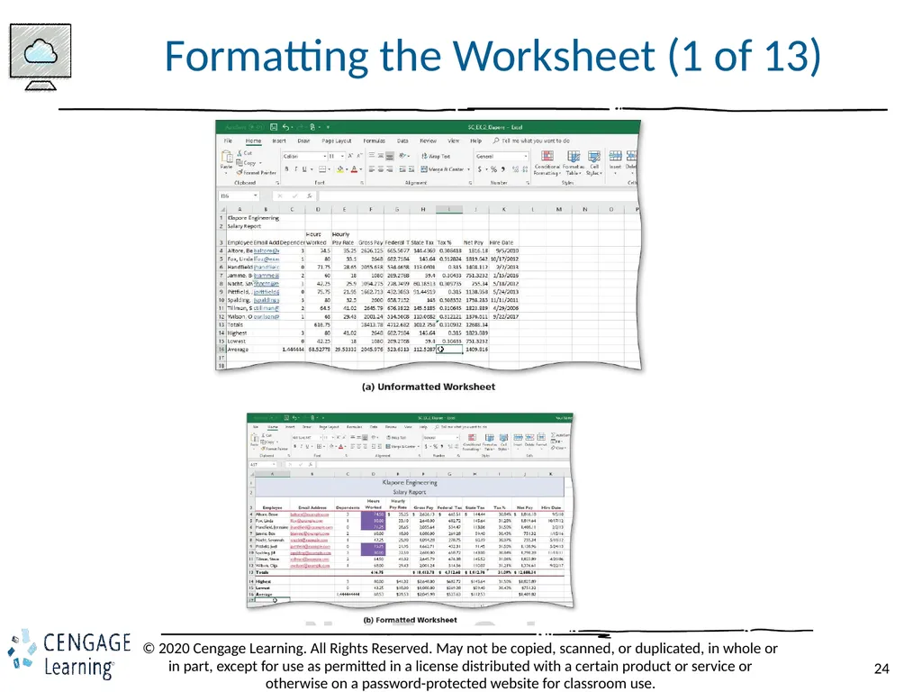 Shelly Cashman: Microsoft Excel 2019 Module 2: - slide 24 of 42