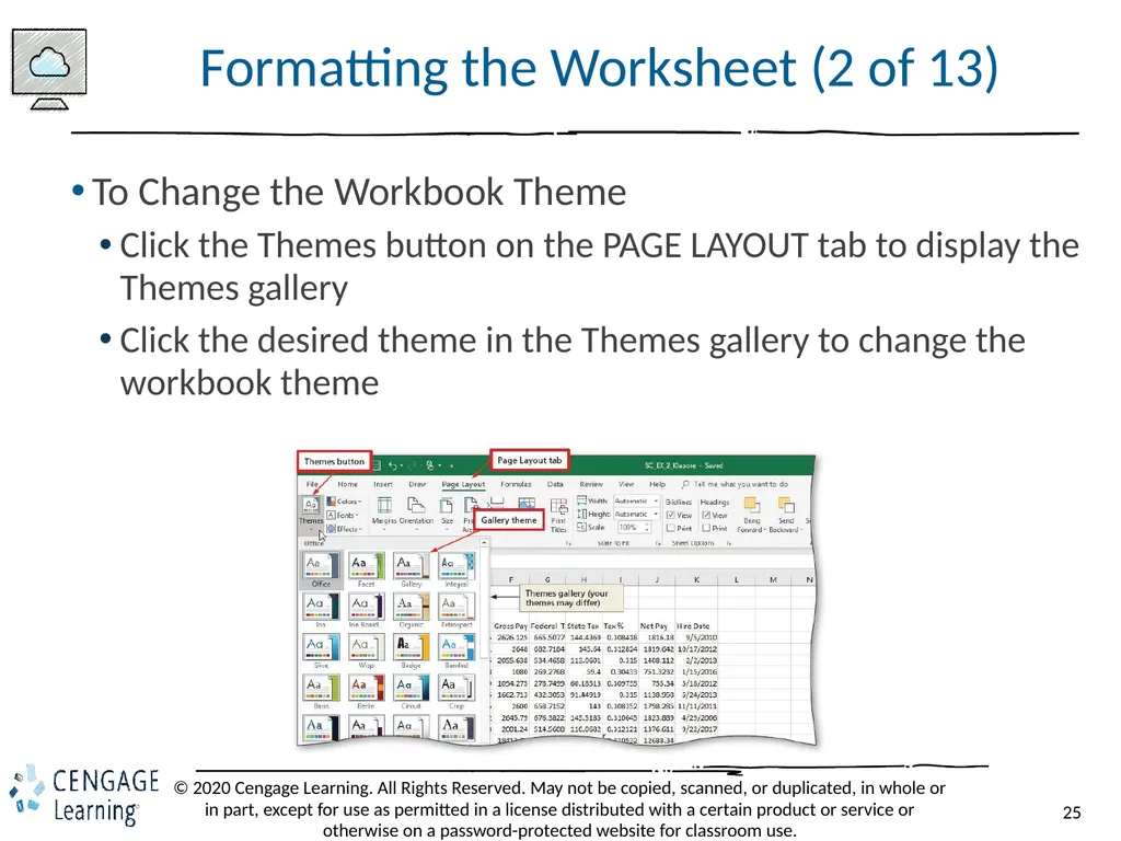 Shelly Cashman: Microsoft Excel 2019 Module 2: - slide 25 of 42