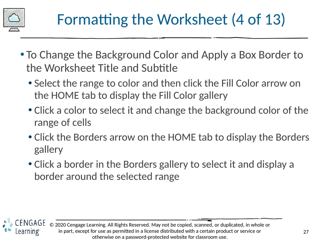 Shelly Cashman: Microsoft Excel 2019 Module 2: - slide 27 of 42