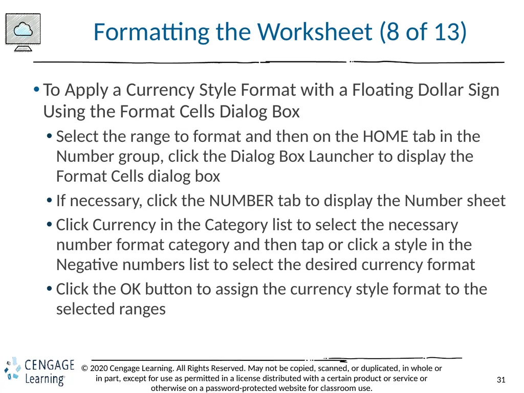 Shelly Cashman: Microsoft Excel 2019 Module 2: - slide 31 of 42
