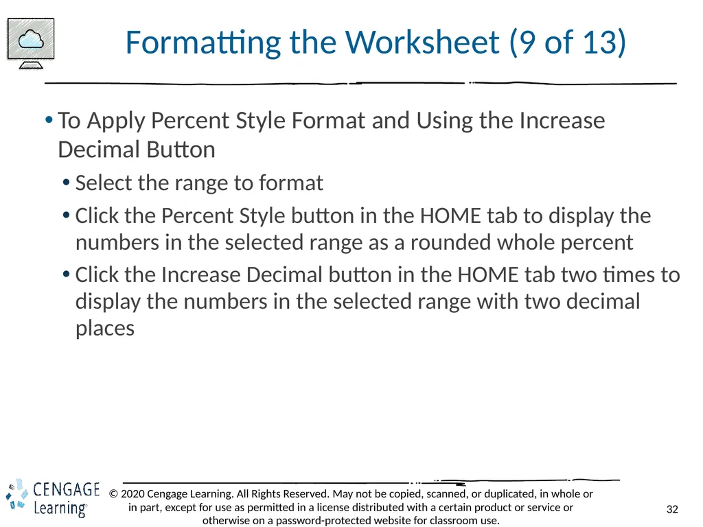 Shelly Cashman: Microsoft Excel 2019 Module 2: - slide 32 of 42