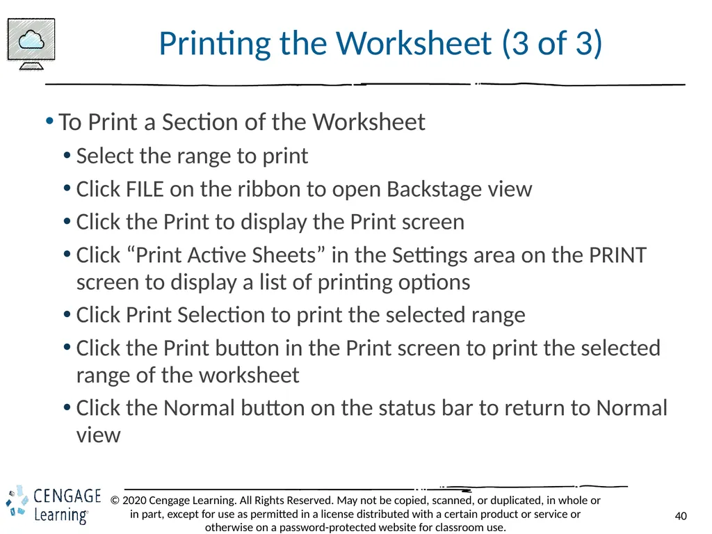 Shelly Cashman: Microsoft Excel 2019 Module 2: - slide 40 of 42