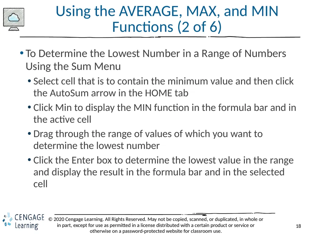 Shelly Cashman: Microsoft Excel 2019 Module 2: - slide 18 of 42
