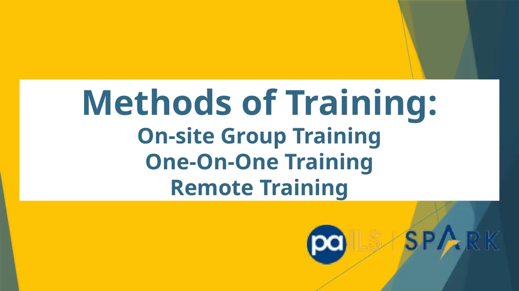 You Want me to do What? Training Libraries in - slide 12 of 18