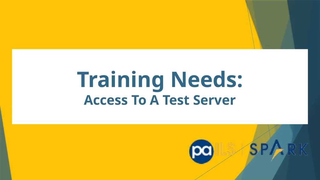 You Want me to do What? Training Libraries in - slide 13 of 18