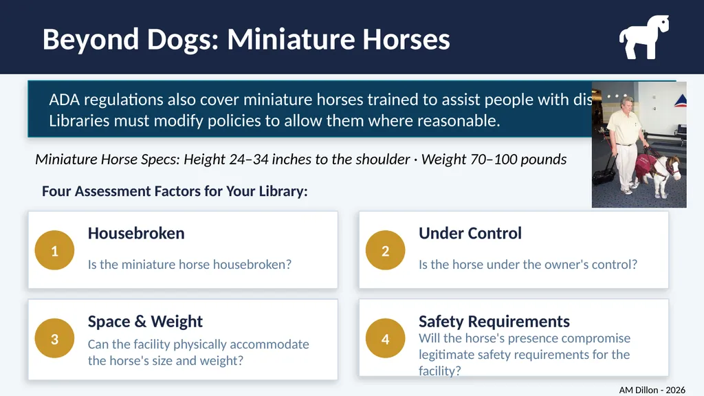 Navigating Service Dog Access in Libraries A - slide 9 of 14