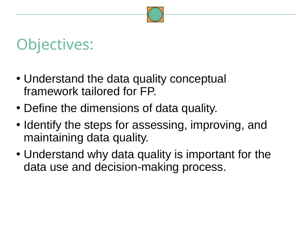 Data Quality Conceptual Framework and Dimensions - slide 2 of 14