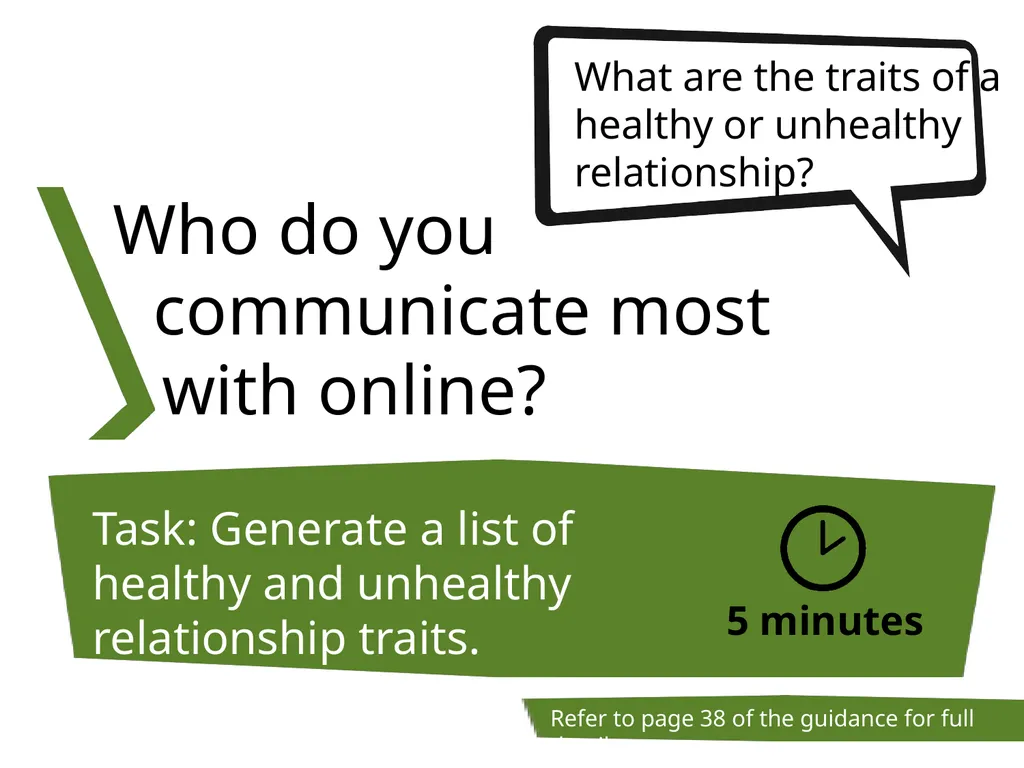 MYTH VS REALITY Healthy Relationships Lesson Plan - slide 5 of 23