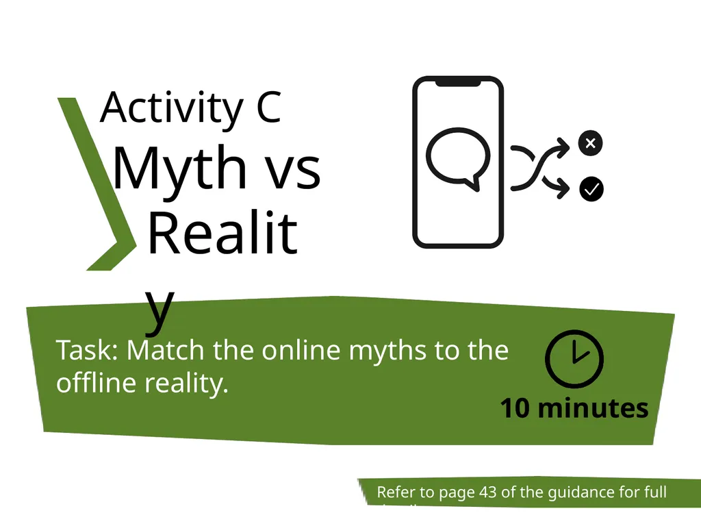 MYTH VS REALITY Healthy Relationships Lesson Plan - slide 19 of 23